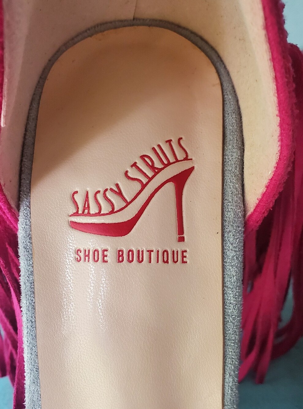 Sassy Struts Fringe Heels - Picture 4 of 7